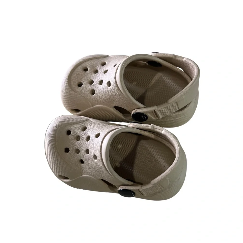 Croc Style Shoes 1.5 year old tan